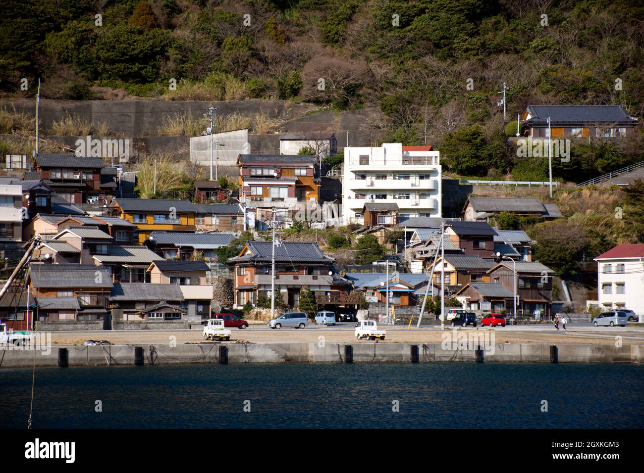 Kleines Dorf in Ainan, Japan Stockfoto