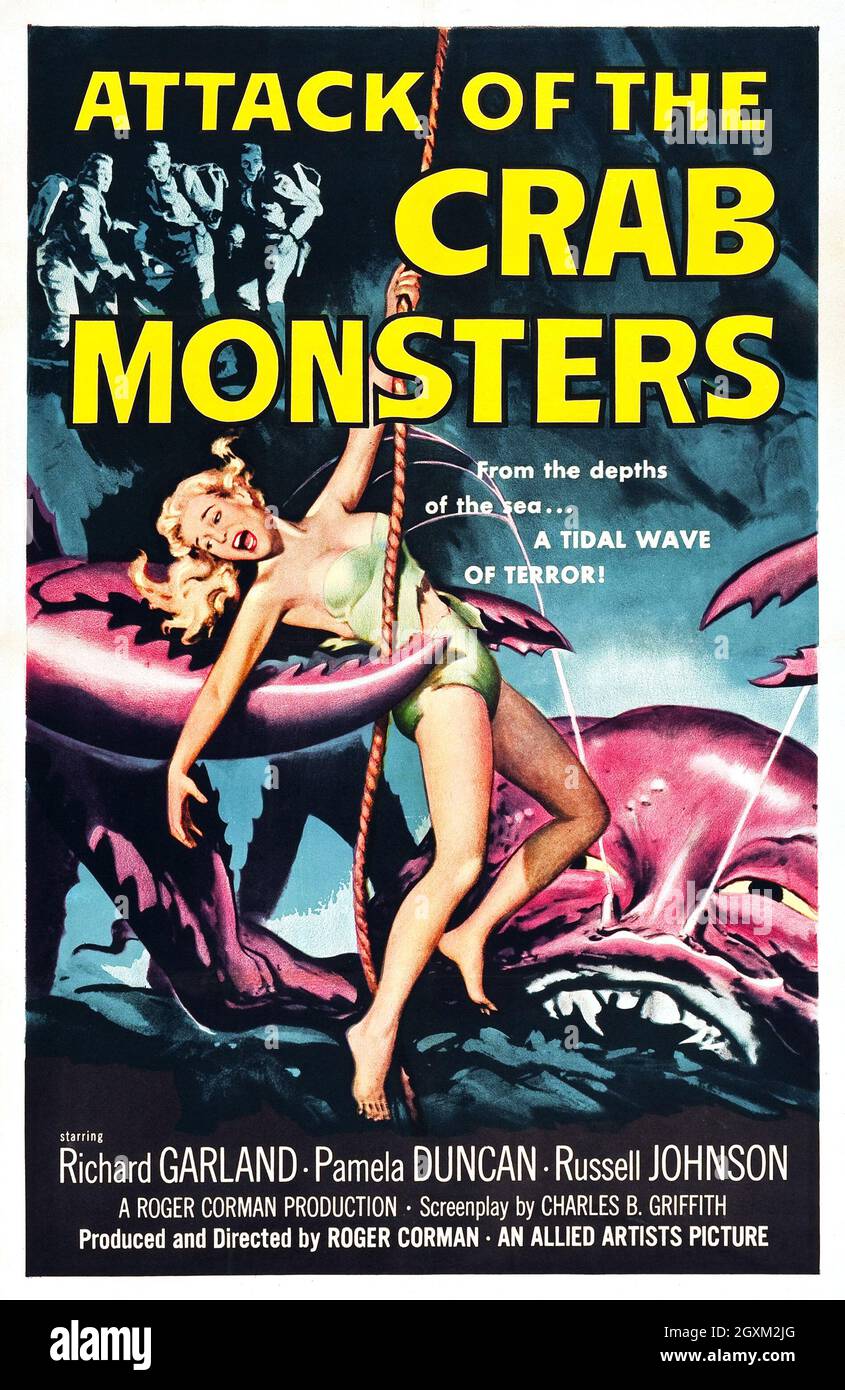 Angriff der Krabbenmonster Stockfoto