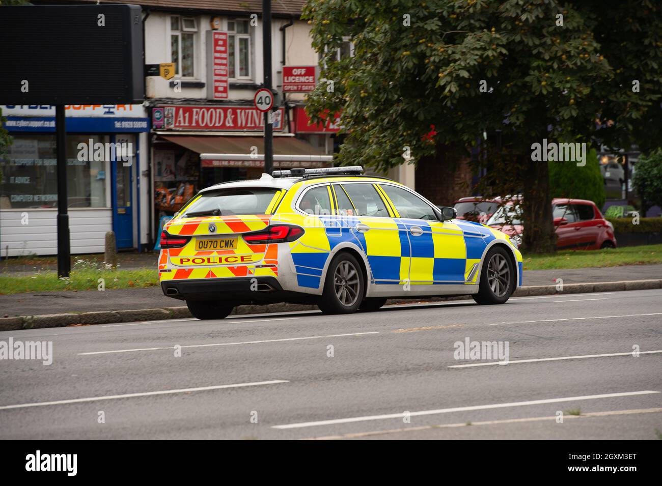 Slough, Großbritannien. Oktober 2021. Nach dem Mord an Sarah Everard durch einen dienstenden Polizisten melden die Medien einen Vertrauensverlust der Öffentlichkeit in die Polizei. Quelle: Maureen McLean/Alamy Stockfoto