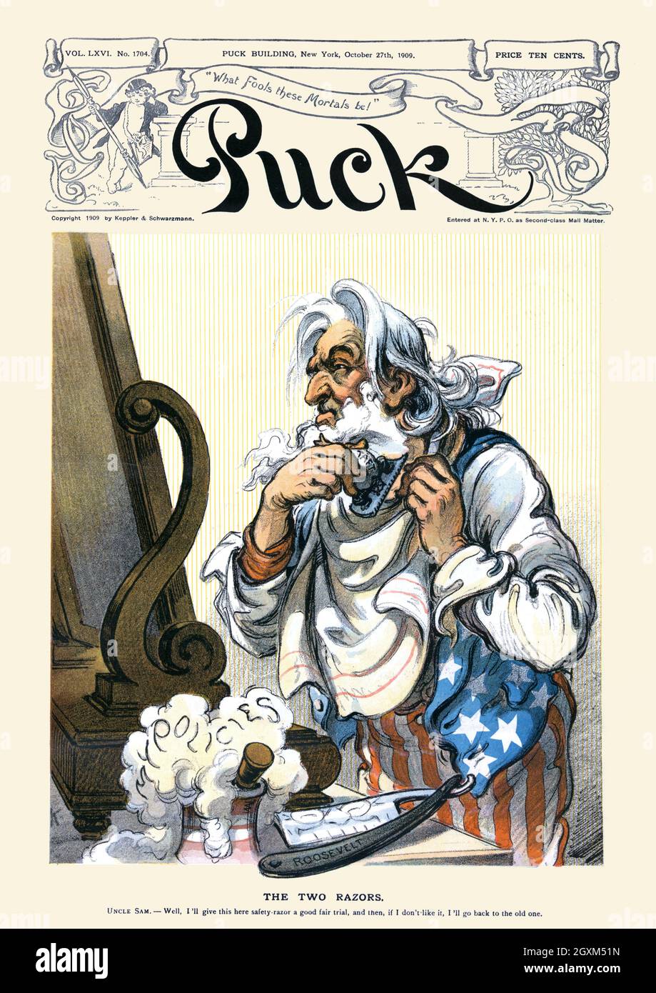 Die beiden Rasierer Stockfoto