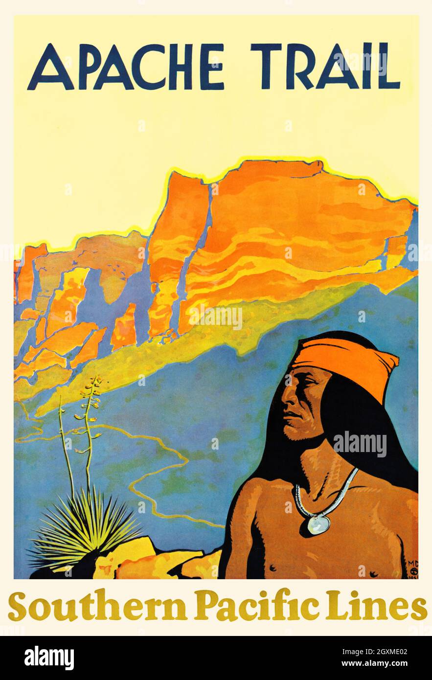 Apache Trail: Southern Pacific Lines Stockfoto