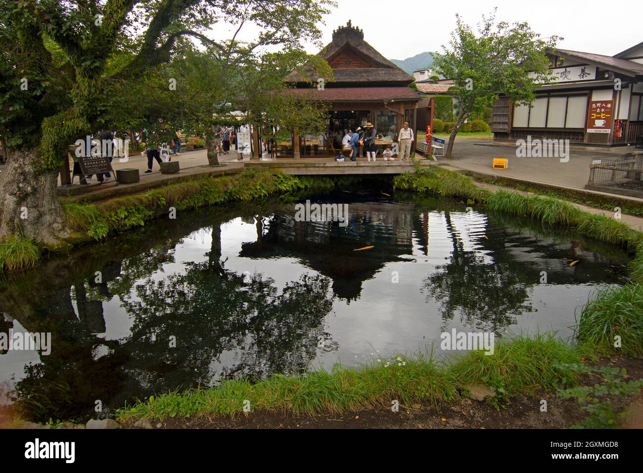 Teich im Pshino Hakkai Park, Oshino, Japan Stockfoto
