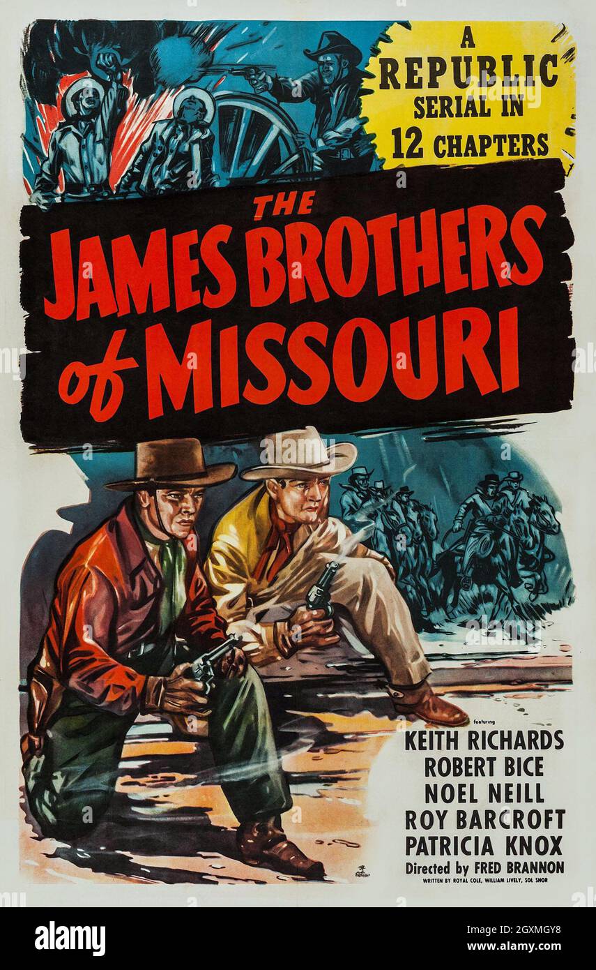 Die James Brothers of Missouri Stockfoto