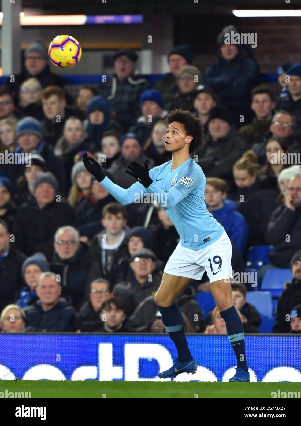 Manchester Citys Leroy Sane Stockfoto