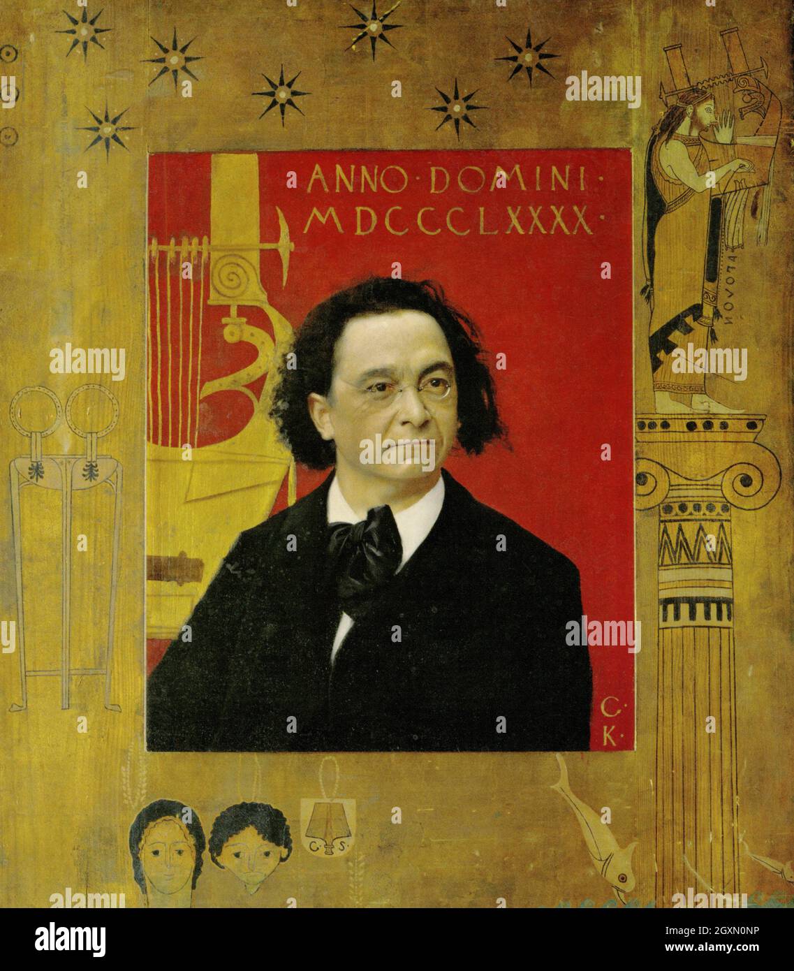 Porträt von Joseph Pembauer Stockfoto