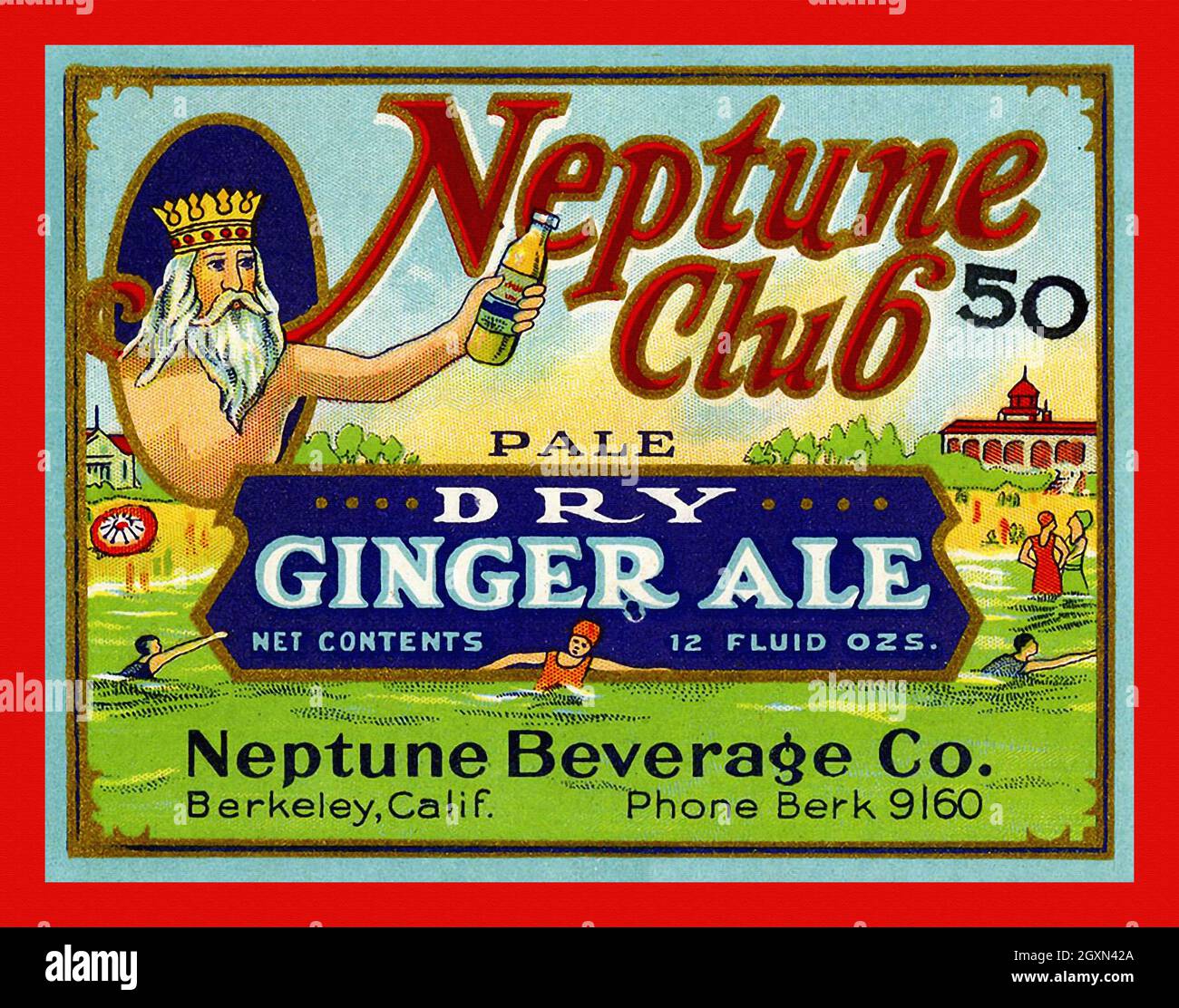 Neptune Club Ginger Ale Stockfoto