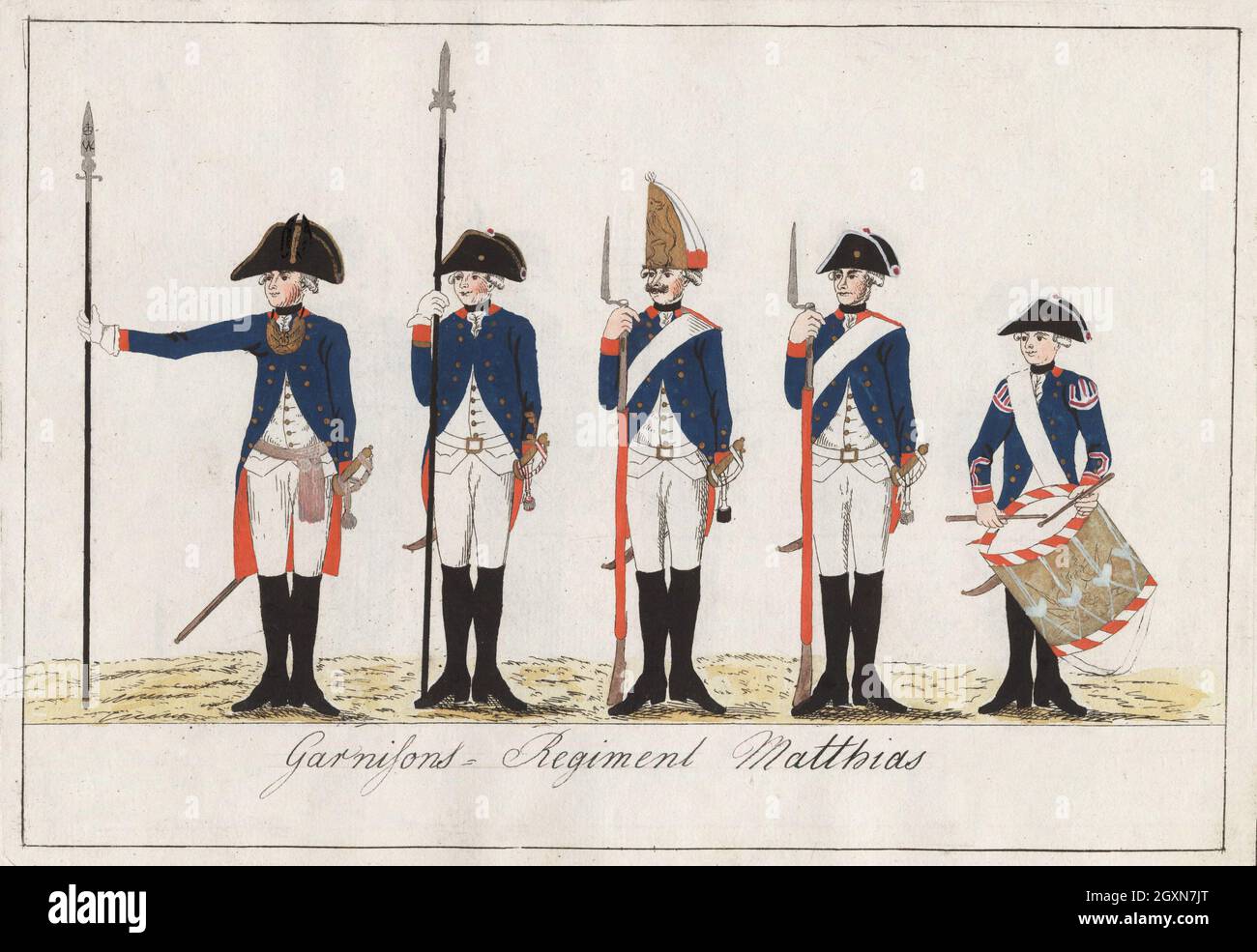 Garnisons Regiment Matthias Stockfoto