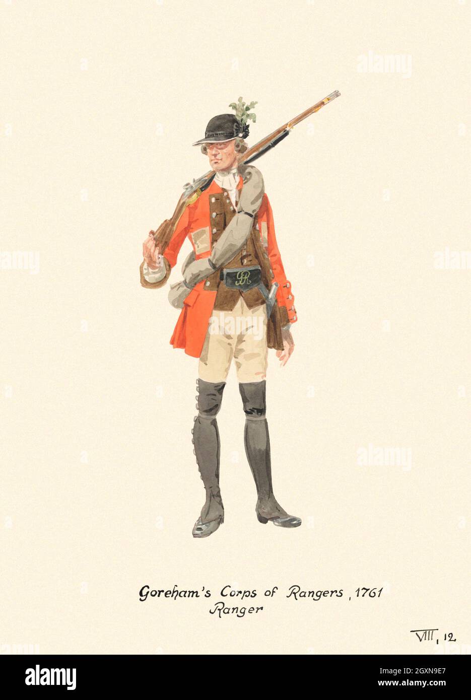 Gorehams Ranger 1761 Stockfoto