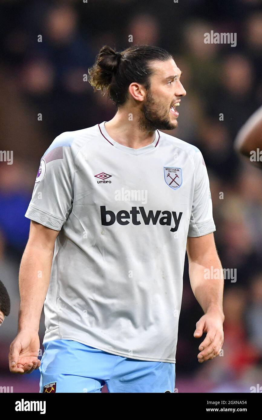 Andy Carroll von West Ham United reagiert Stockfoto