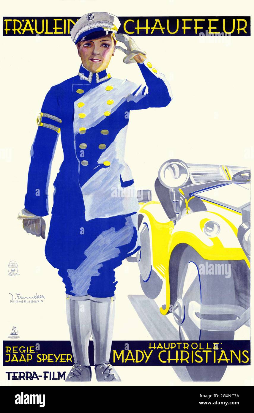 Fraulein Chauffeur Stockfoto