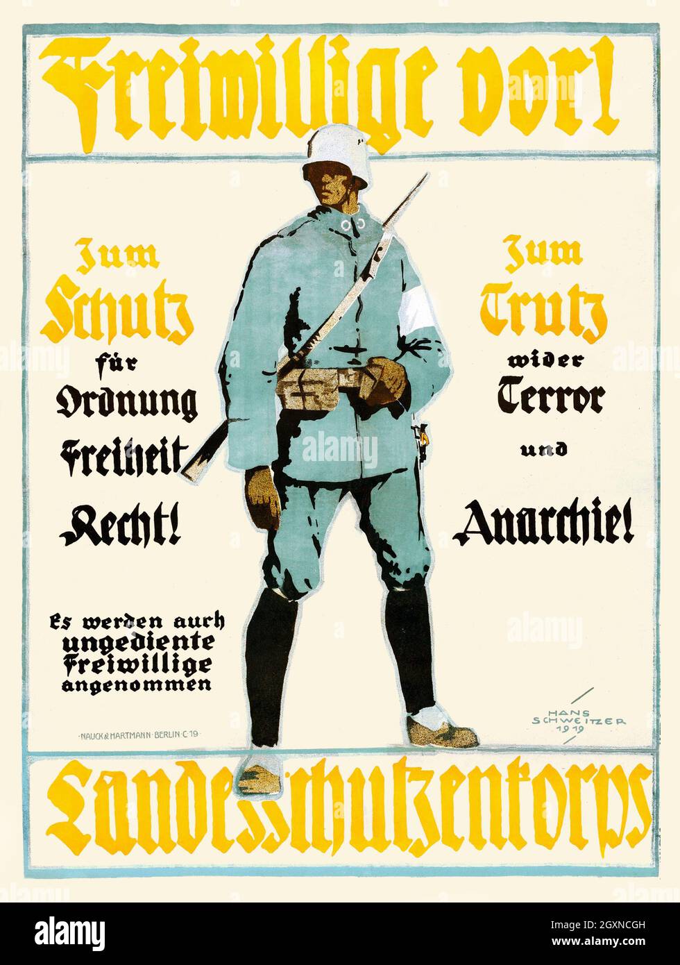 Freiwilliges vor! Stockfoto