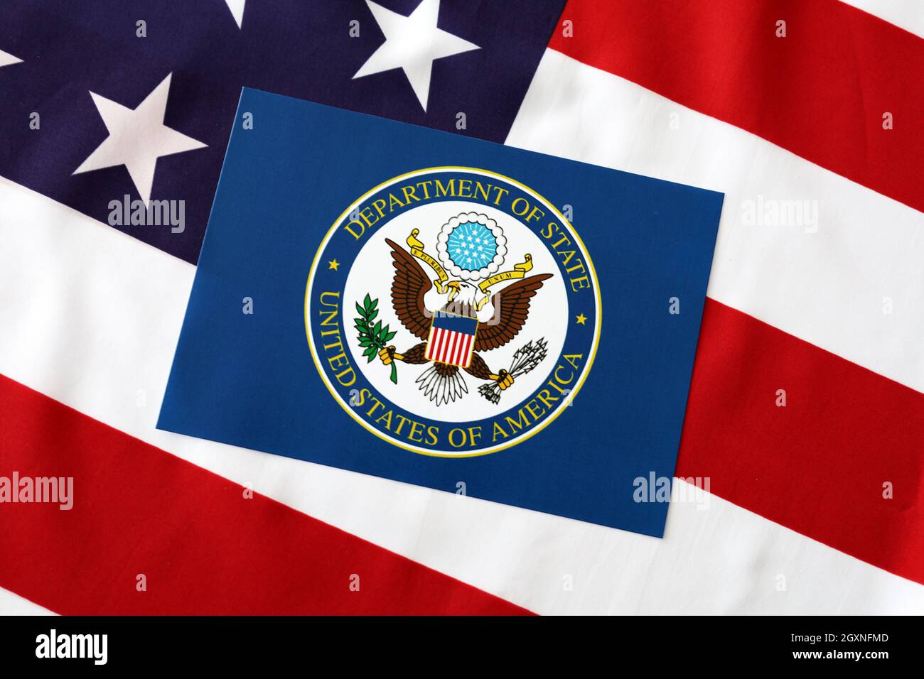 Logo Department of State Vereinigte Staaten von Amerika Stockfoto