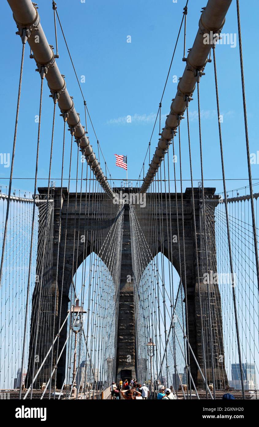 Brooklyn Bridge, New York City, USA Stockfoto