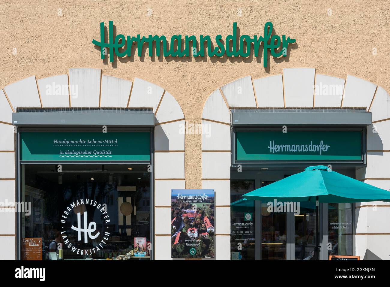 Shop der Hermannsdorfer Landwerkstaetten in Harras, München, Oberbayern, Bayern, Deutschland Stockfoto