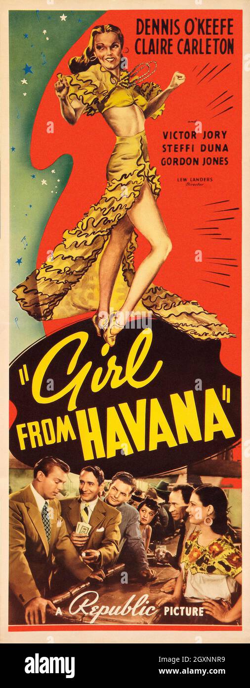 Mädchen Aus Havanna (Fensterkarte) Stockfoto