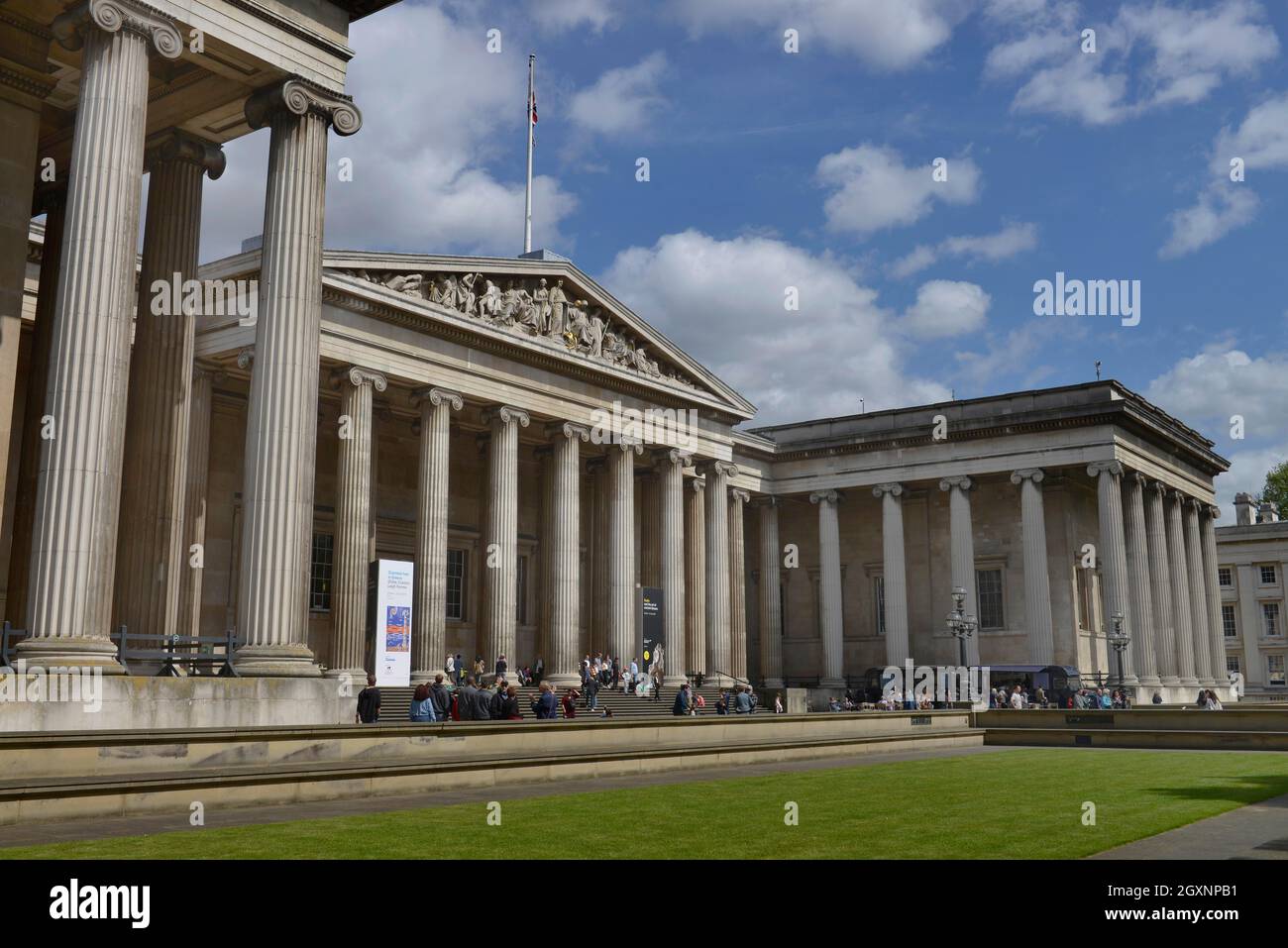 British Museum, Great Russell St sbury, London, Großbritannien Stockfoto