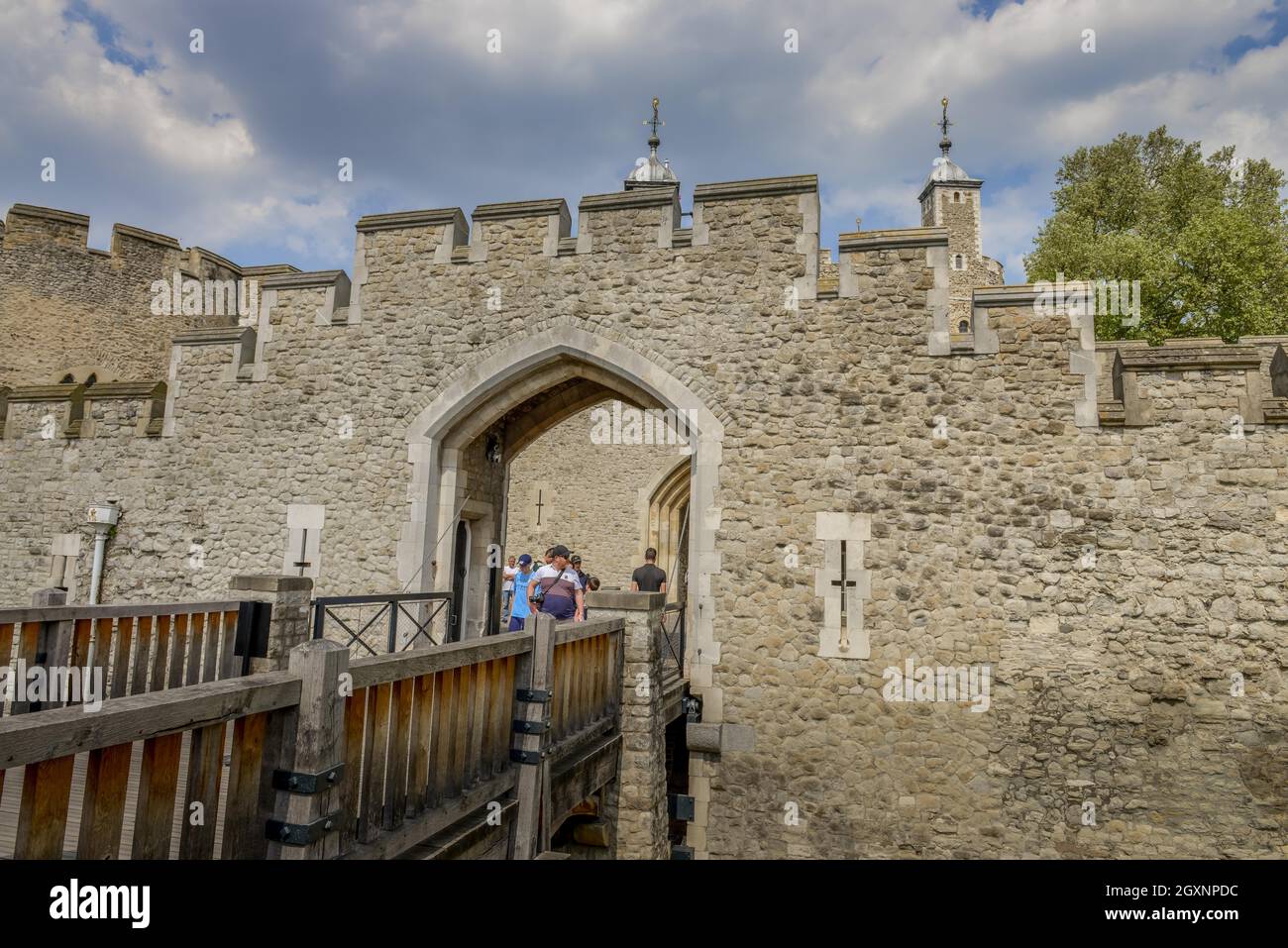 Henry III Watergate, Tower of London, London, England, Vereinigtes Königreich Stockfoto