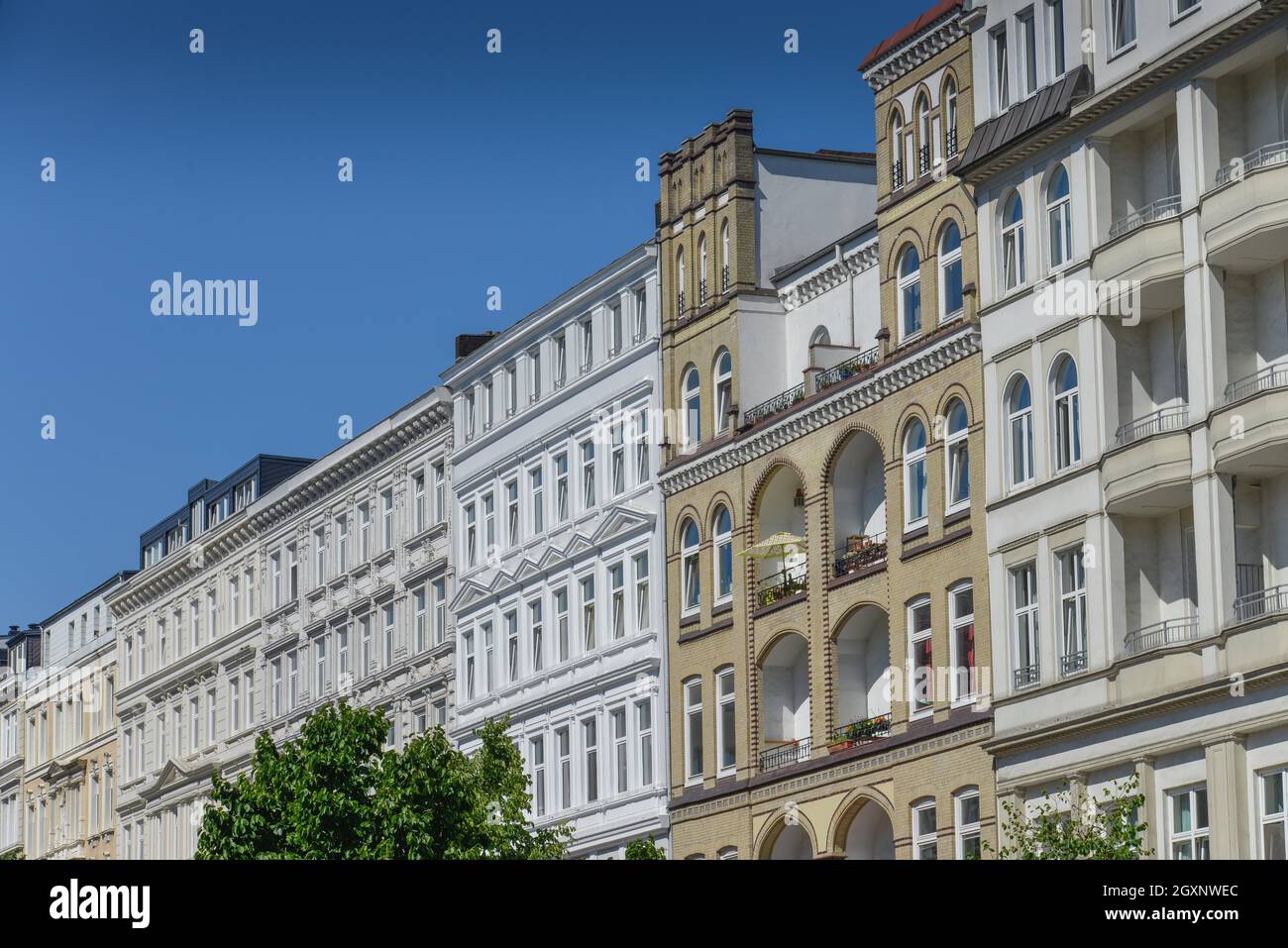 Alte Gebäudefassaden, Steindamm, St. Georg, Hamburg, Deutschland Stockfoto