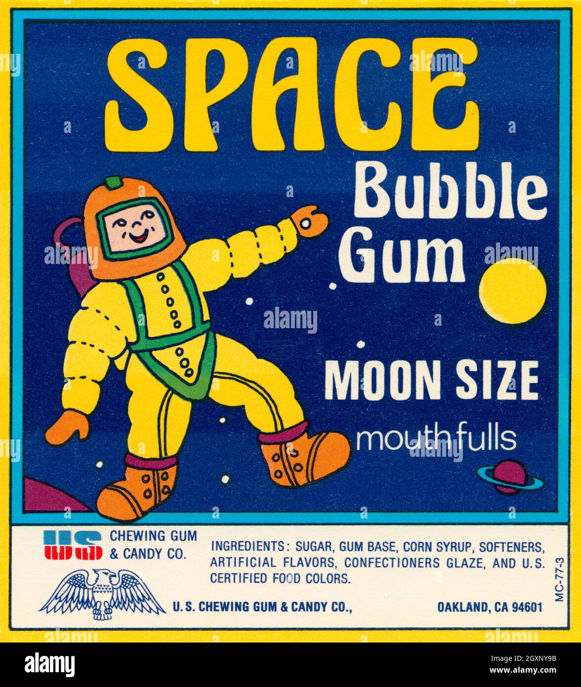 Space Bubble Gum Stockfoto
