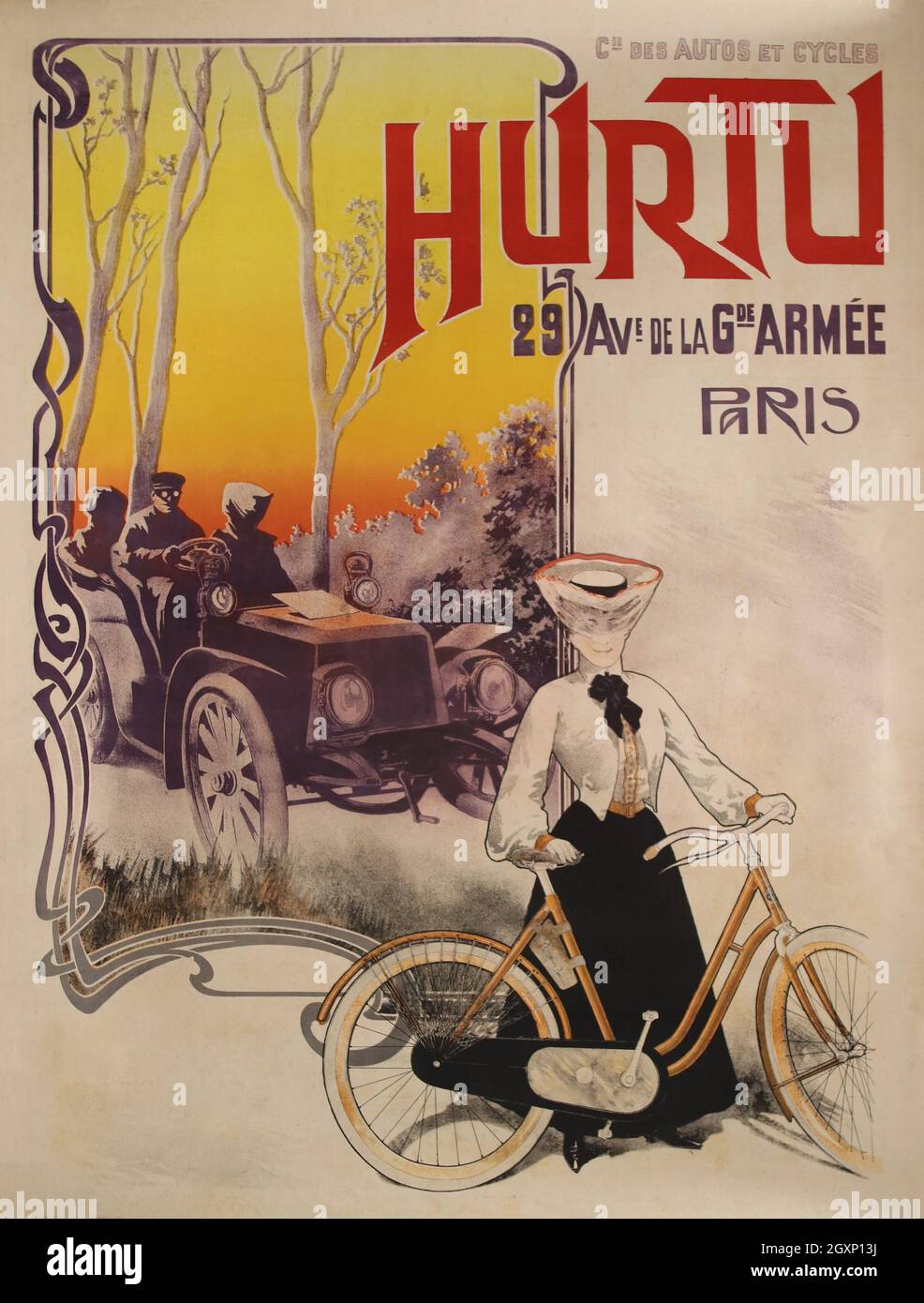 Cie des Autos et cycles Hurtu Stockfoto