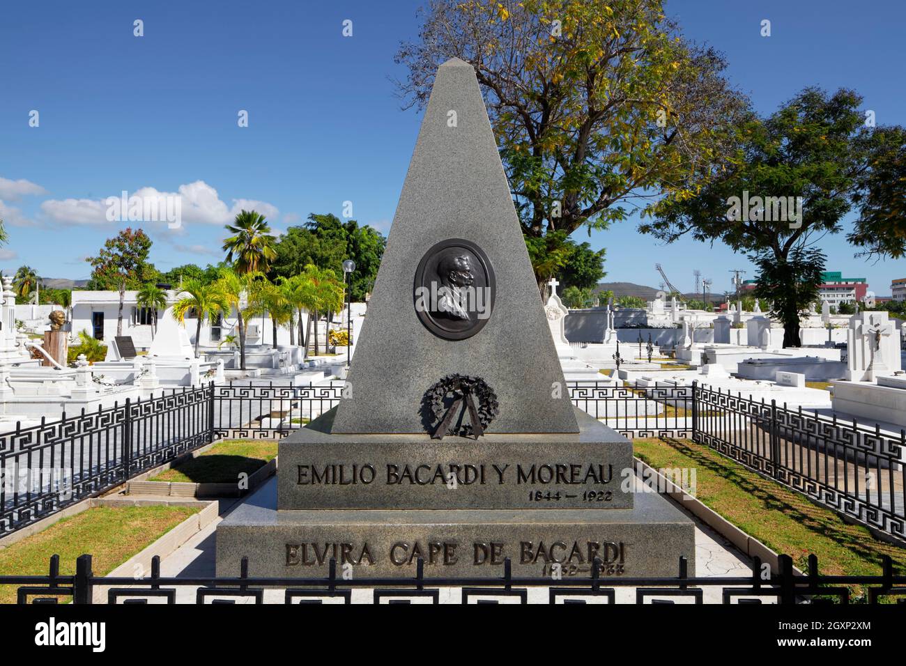 Grab von Emilio Bacardi Moreau 1844-1922, kubanischer Industrialist, Politiker und Schriftsteller, RAN Bacardi Rum Company, erster demokratisch gewählter Bürgermeister von Stockfoto