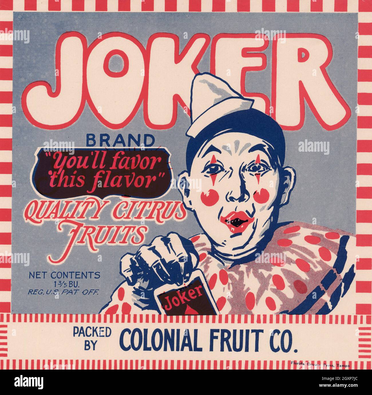 Joker-Marke Stockfoto