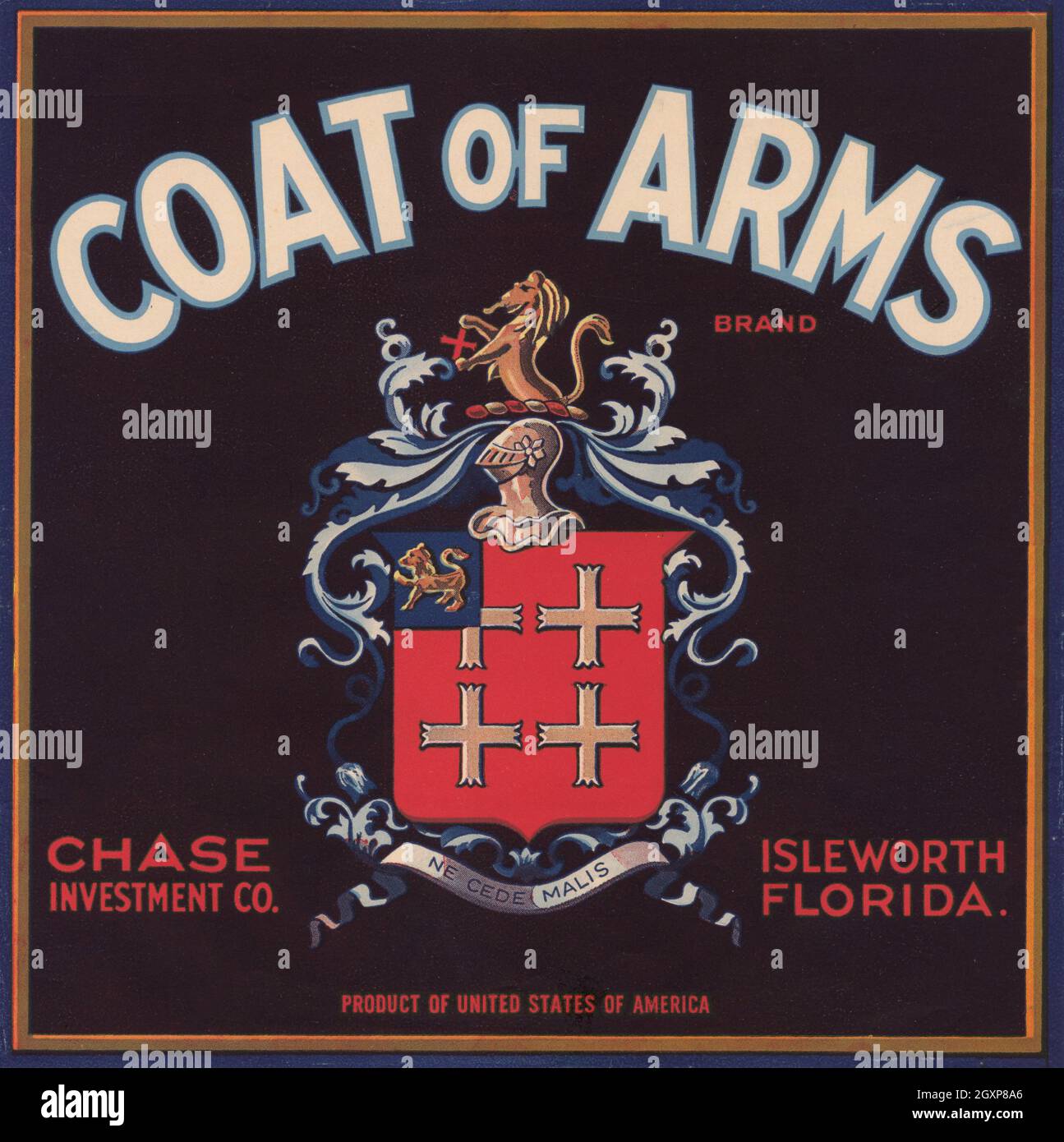 Wappenmarke Stockfoto