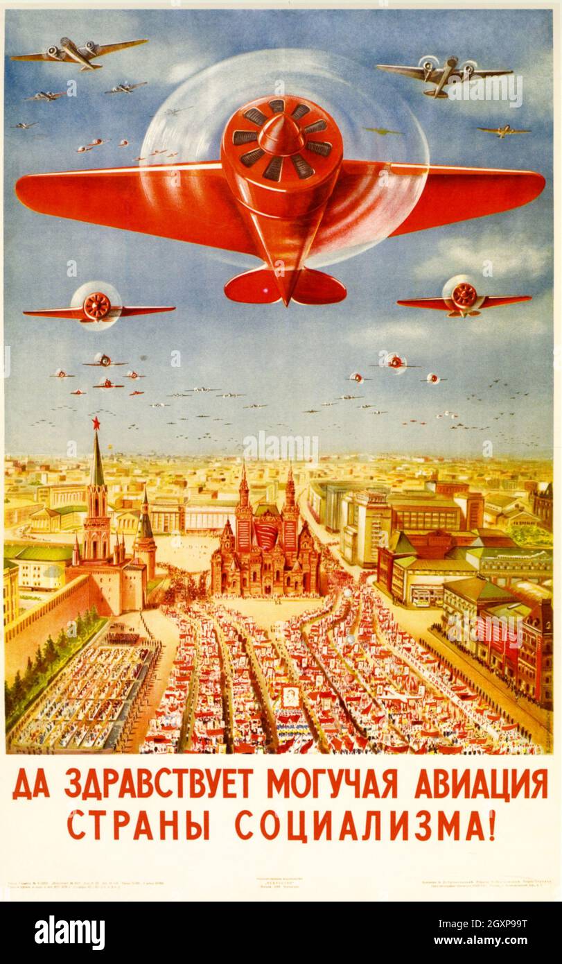 Es Lebe Die Sowjetische Luftfahrt Stockfoto