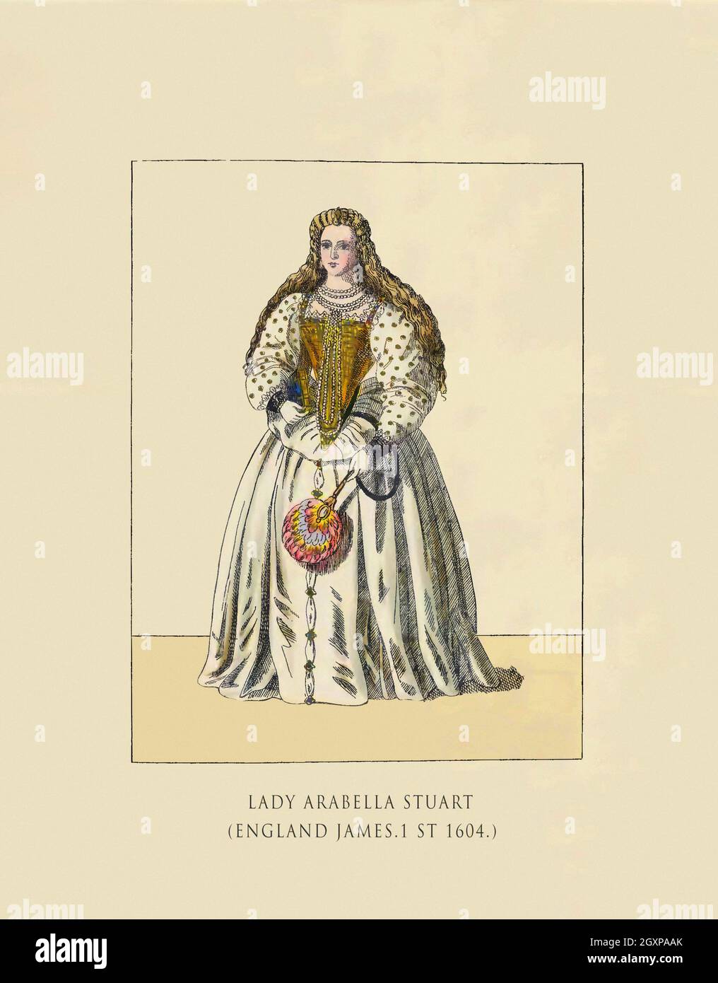 Lady Arabella Stuart 1604 Stockfoto