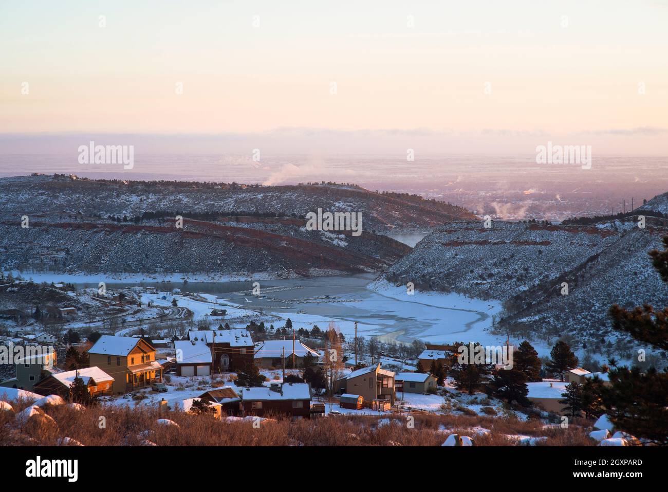 Horsetooth Lake, Fort Collins Colorado. Stockfoto