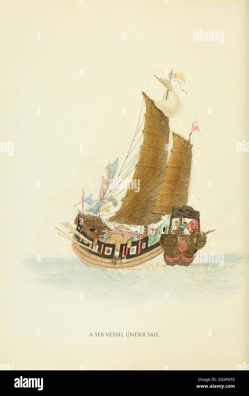 Seeschiff Unter Segel Stockfoto