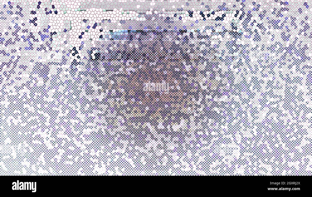 Ein abstraktes Mosaik grunge Hintergrundbild. Stockfoto