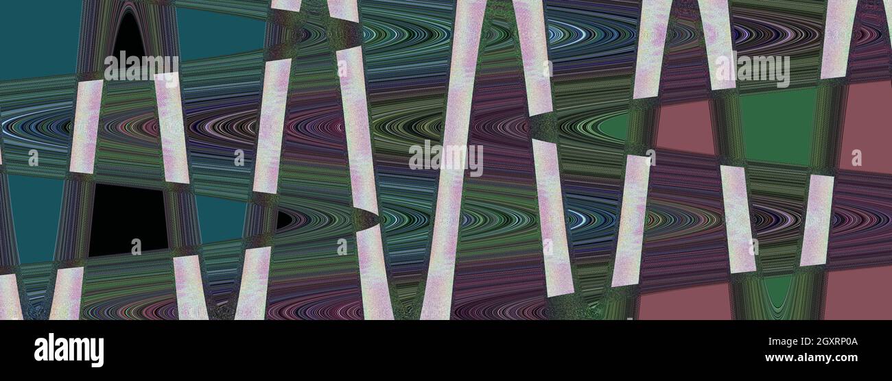 Eine abstrakte Wellig psychedelischen Hintergrundbild. Stockfoto
