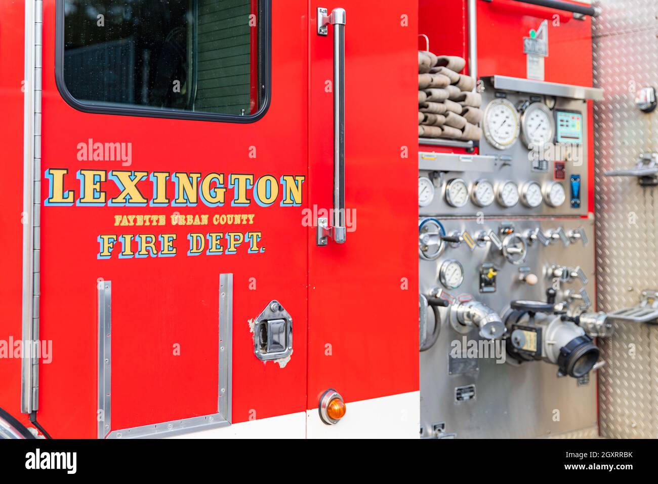 Lexington, KY - 2. Oktober 2021: Lexington Kentucky Fire Engine für Fayette Urban County. Stockfoto
