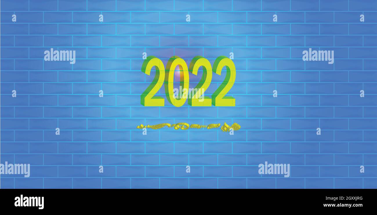 Xmas & Happy New year 2022 Festival, abstrakt Hintergrund Textur Text Tapete digitale Kunst Grafik Design moderne Muster Vektor Illustration EPS10 Stock Vektor