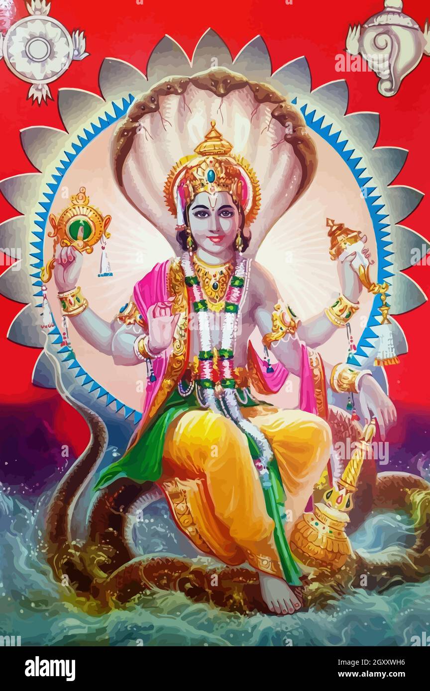 Gott Surya Macht der Sonne darstellung der hinduismus Mythen Stockfoto