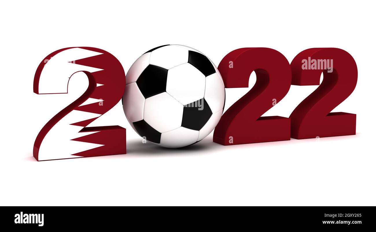 Qatar 2022 Turnier Konzept Bilder Stockfoto