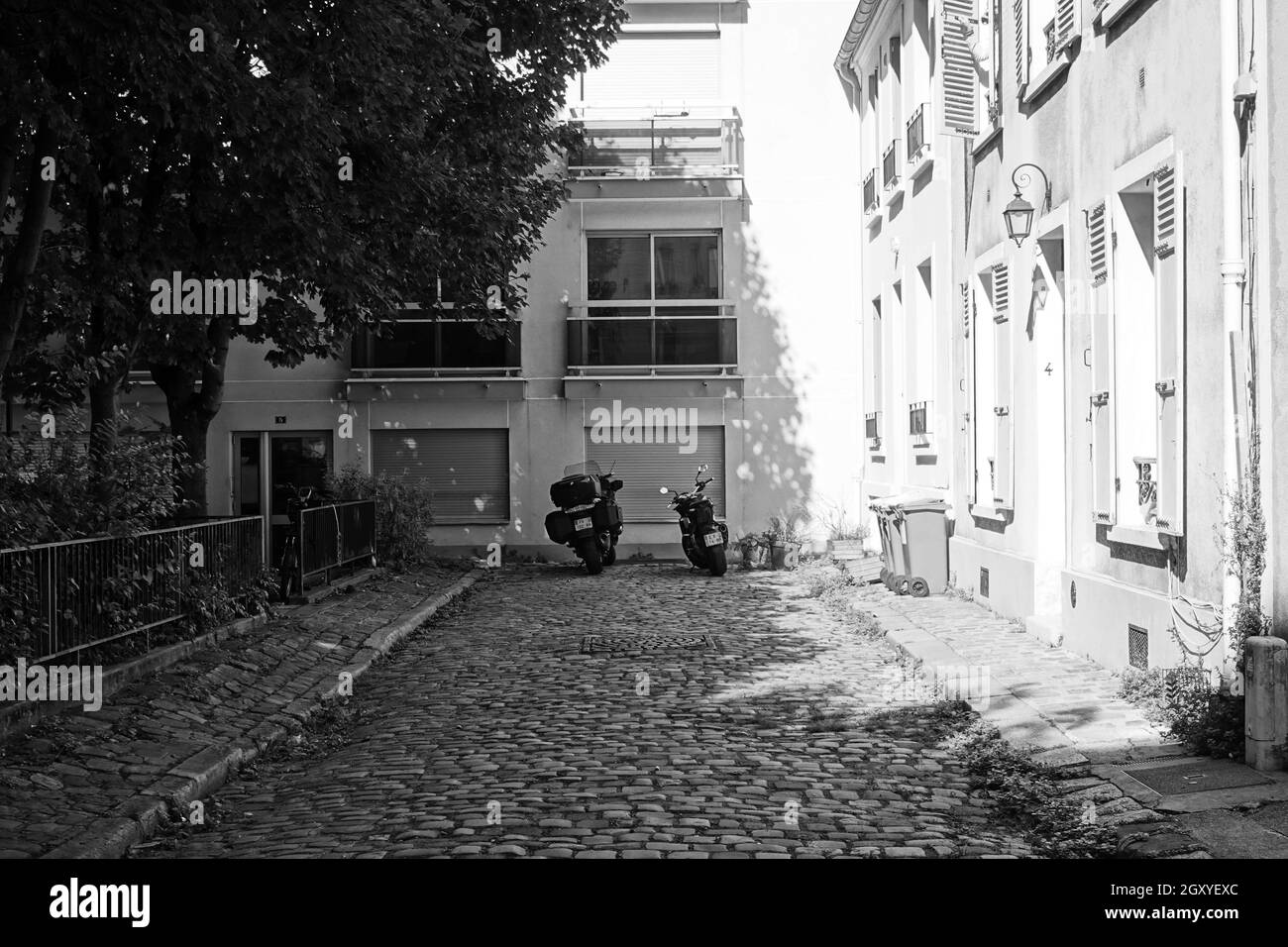 Paris, Rue Theodore Deck Stockfoto