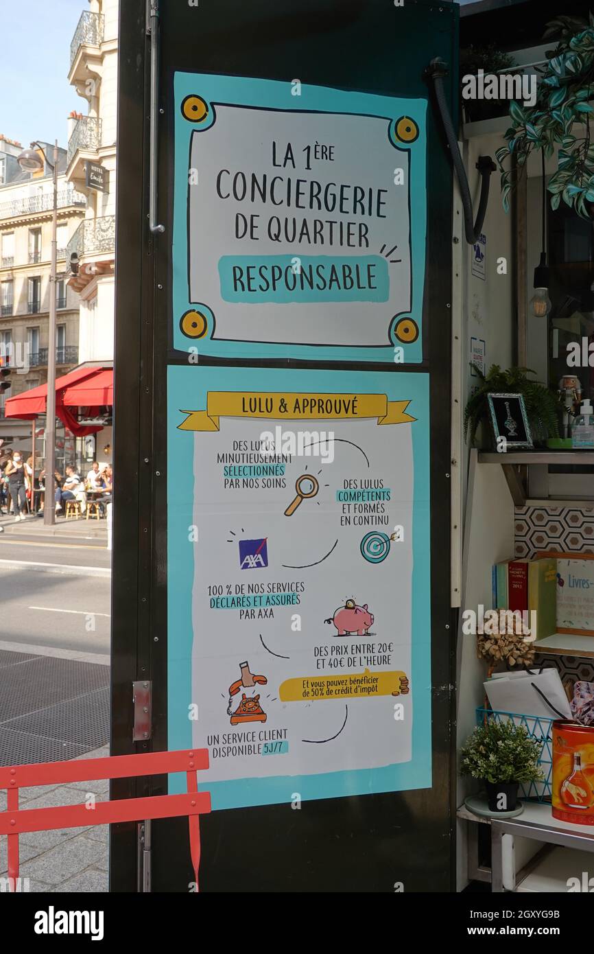 Paris, Conciergerie du Quartier Stockfoto