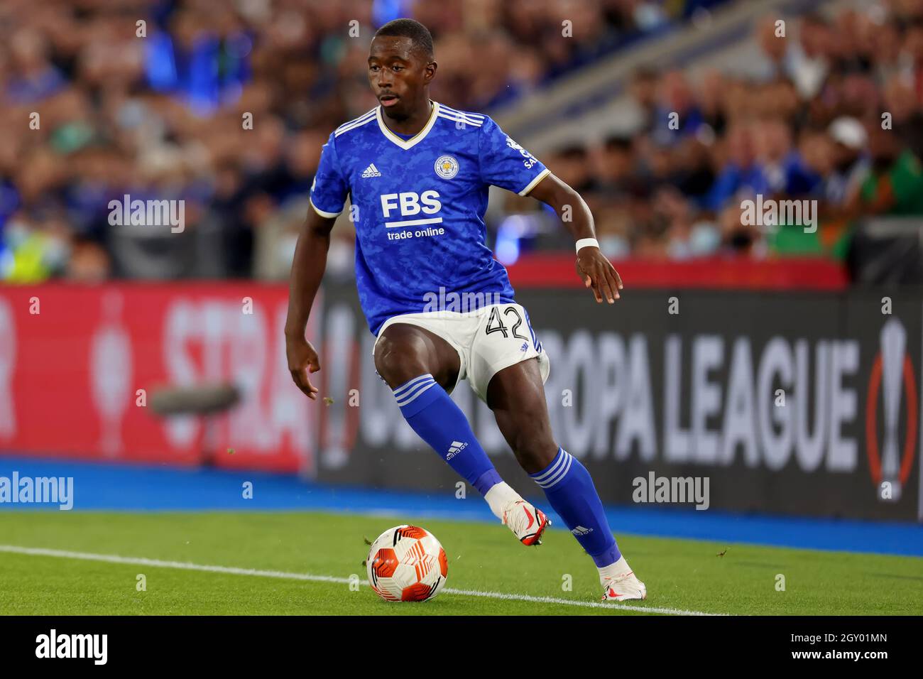 Boubakary Soumare of Leicester City - Leicester City / SSC Napoli, UEFA Europa League Group C, King Power Stadium, Leicester, Großbritannien - 16. September 2021 Stockfoto