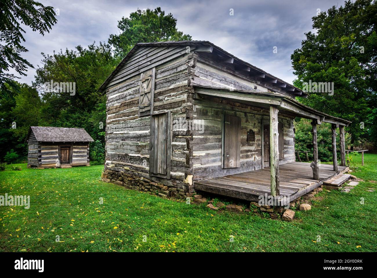 George Rogers Clark Homestead - Clarksville - Indiana Stockfoto