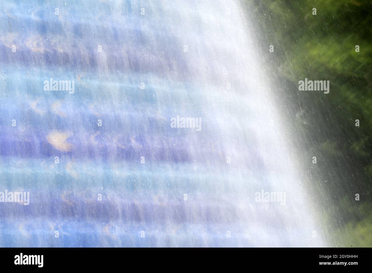 Wasser auf Fliesen Mosaik Brunnen in Lissabon Expo Detail Stockfoto