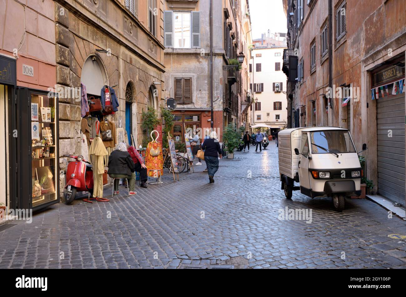Italien, Rom, Via del Governo Vecchio Stockfoto