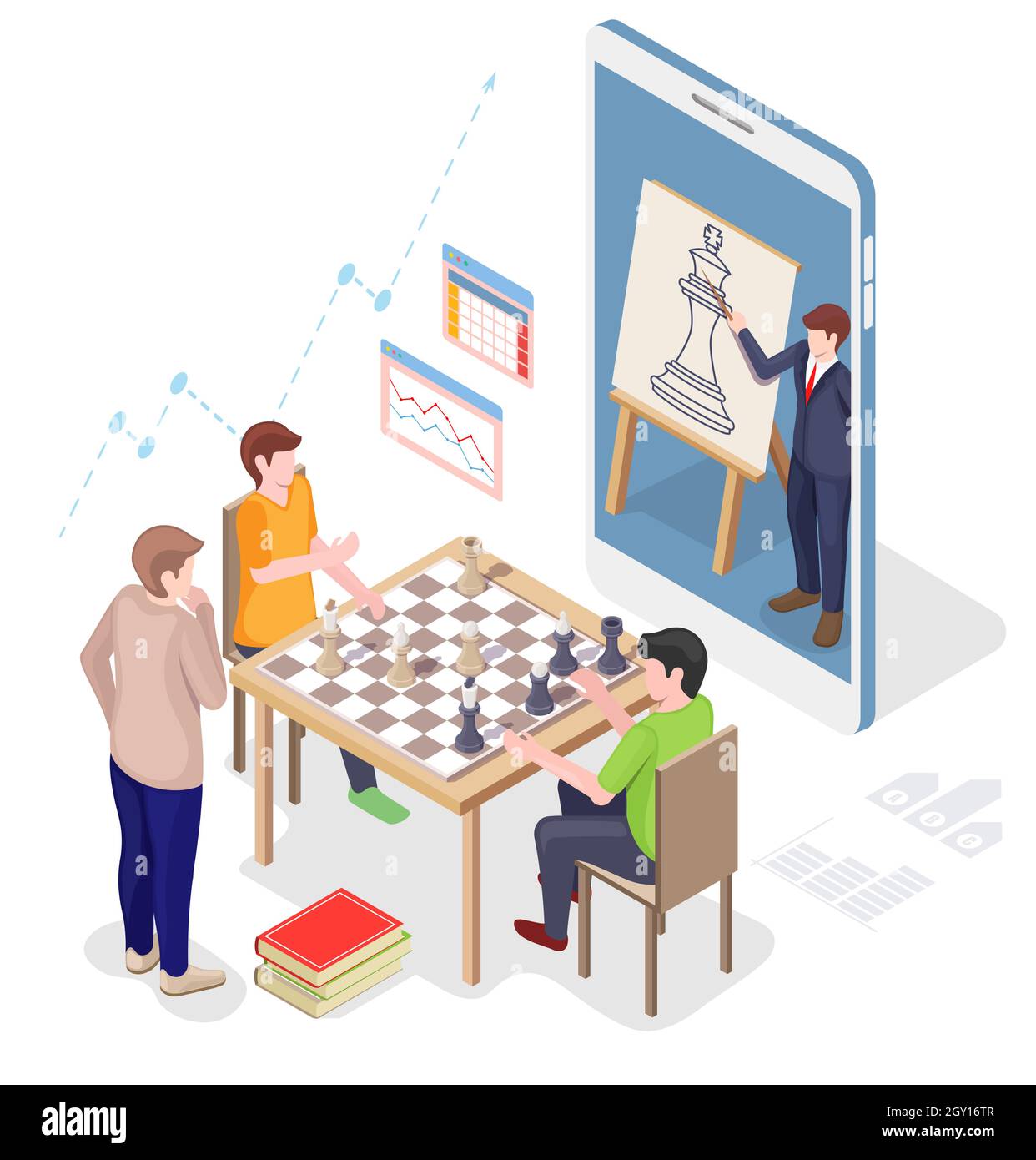 Menschen spielen schach Stock-Vektorgrafiken kaufen - Seite 2
