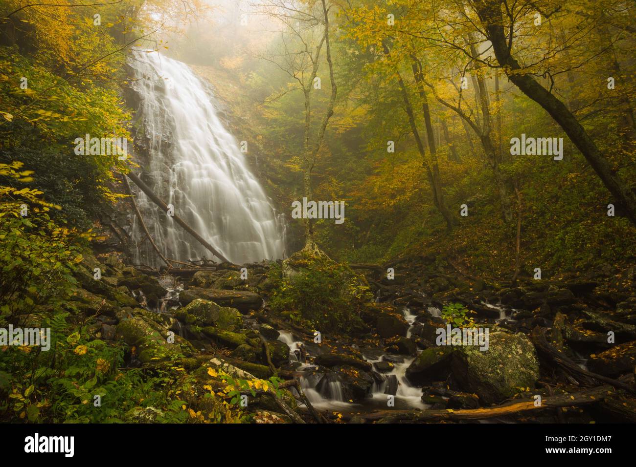 Crabtree Falls, Blue Ridge Parkway, North Carolina Stockfoto