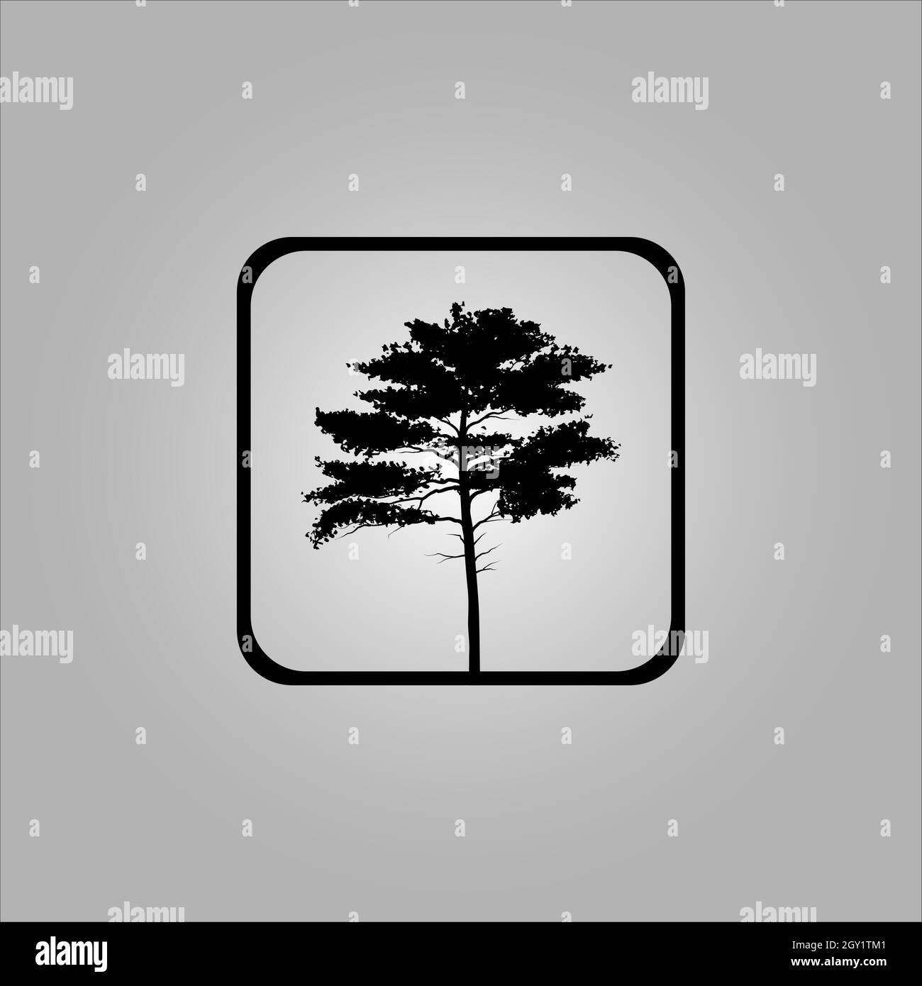 Bestes Baum-Logo-Design oder beste Baum-Symbol. Perfekt für Firmenlogo oder Branding und Ihr Design. Stock Vektor