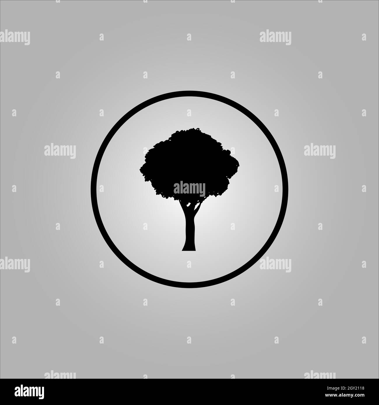 Bestes Baum-Logo-Design oder beste Baum-Symbol. Perfekt für Firmenlogo oder Branding und Ihr Design. Stock Vektor