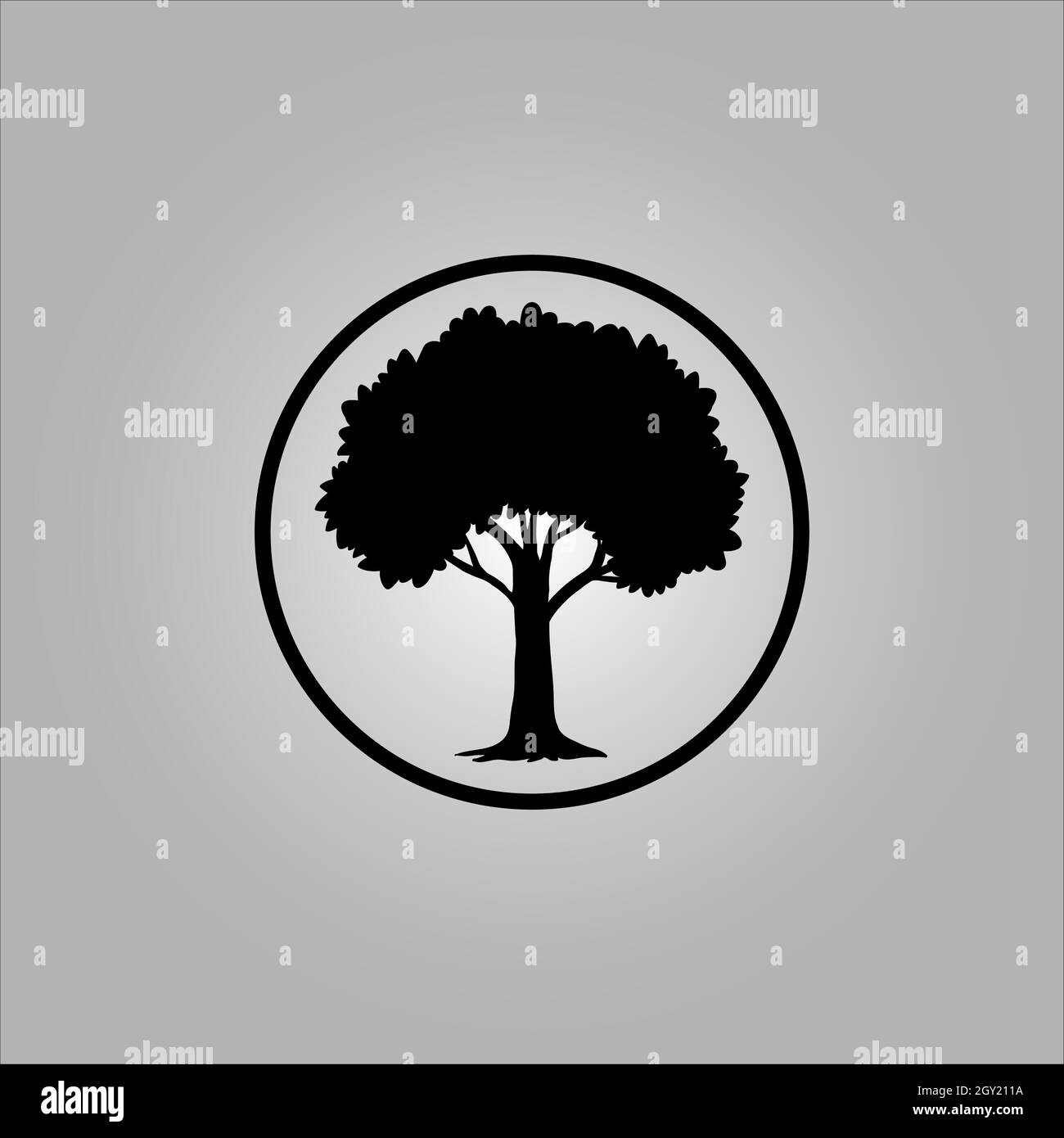 Bestes Baum-Logo-Design oder beste Baum-Symbol. Perfekt für Firmenlogo oder Branding und Ihr Design. Stock Vektor
