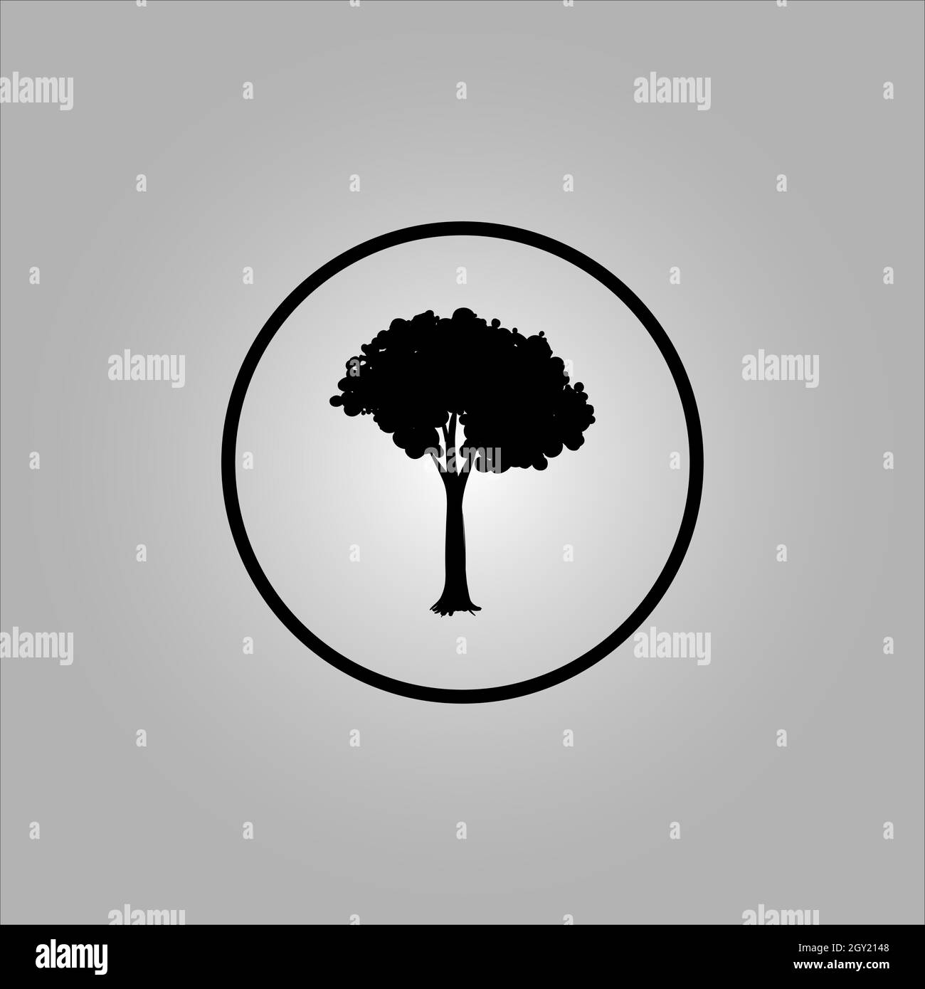 Bestes Baum-Logo-Design oder beste Baum-Symbol. Perfekt für Firmenlogo oder Branding und Ihr Design. Stock Vektor