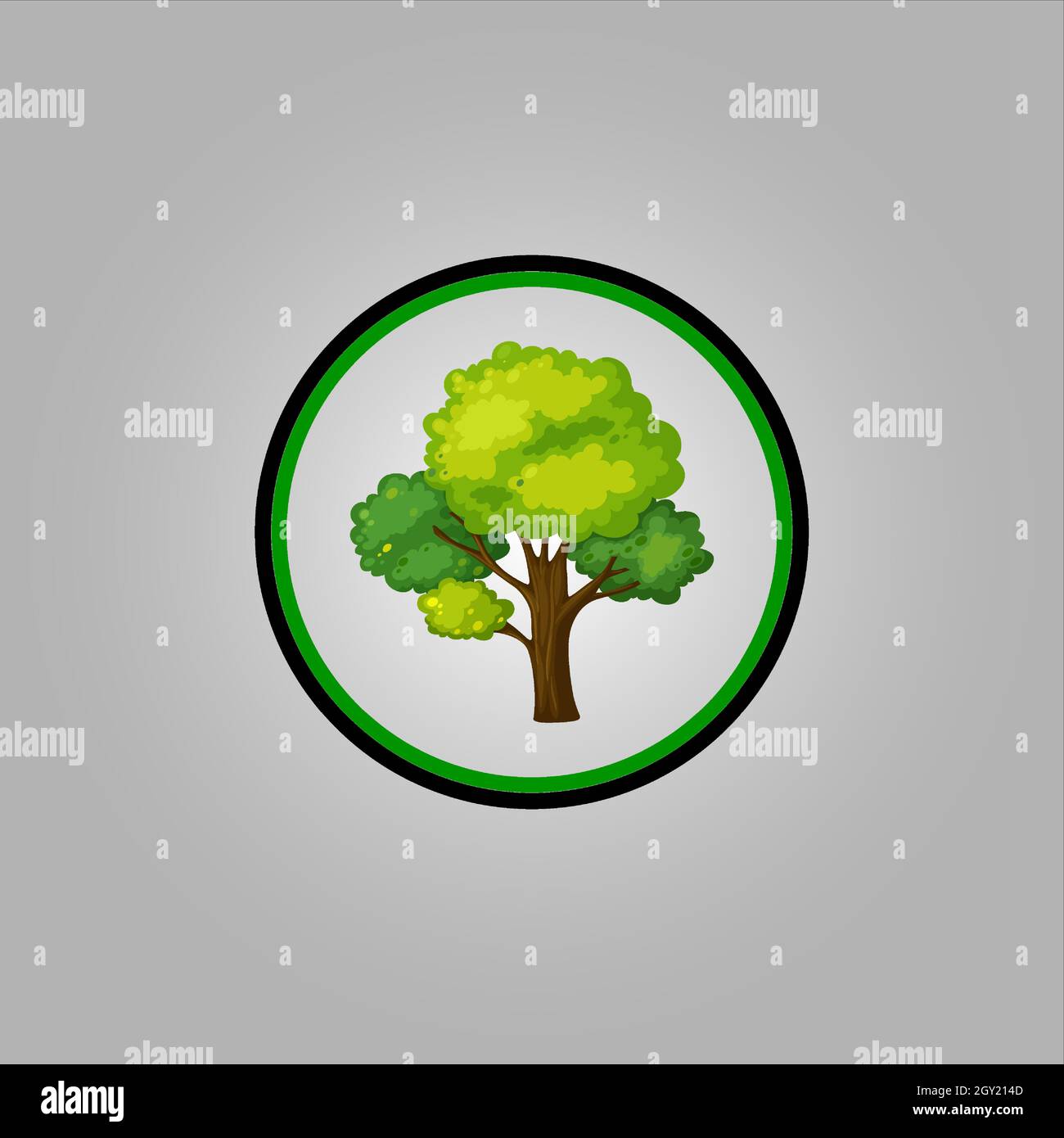 Bestes Baum-Logo-Design oder beste Baum-Symbol. Perfekt für Firmenlogo oder Branding und Ihr Design. Stock Vektor